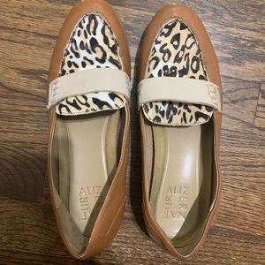 cheetah loafers